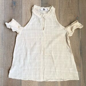 ☀️ Sleeveless Ivory Blouse